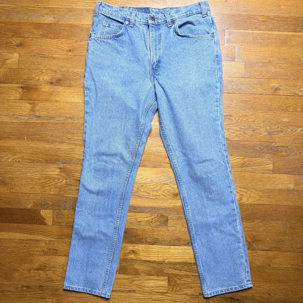 Vintage Levis 631 Orange Tab 34x32 Made In Canada Light Wash Slim to Straight